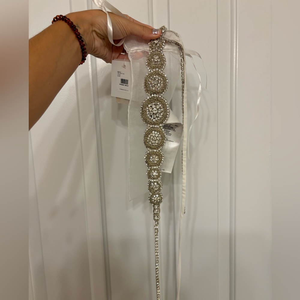 NWT Pronovias LesACCESSOIRES Barcelona rhinestone bridal belt